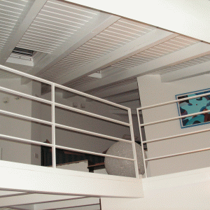 Soppalco in ferro con scala