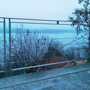 Parapetto con cavi