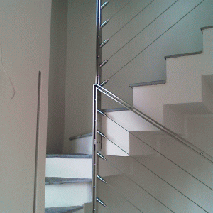 Parapetto in inox lucido