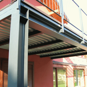 Struttura in ferro balcone