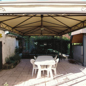 Gazebo con tenda