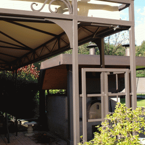 Gazebo con tenda