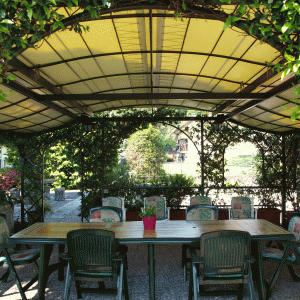 Gazebo con tenda
