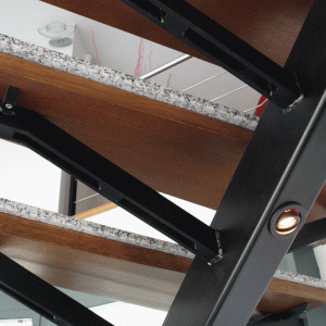 Scala acciaio a sbalzo