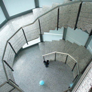 Scala acciaio a sbalzo