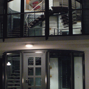Scala acciaio a sbalzo