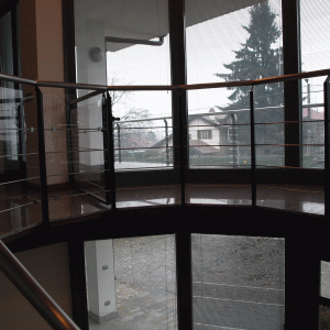 Scala acciaio a sbalzo